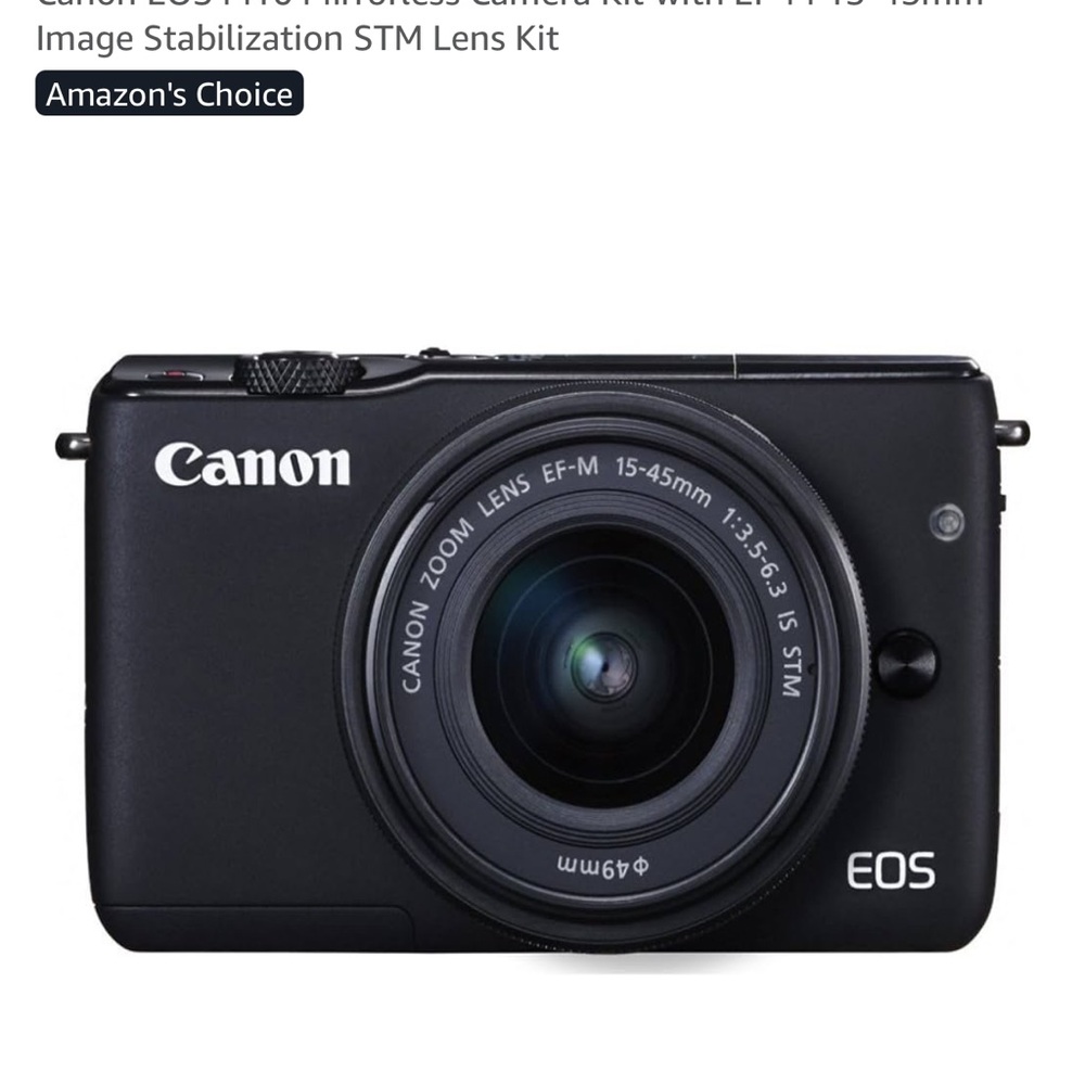 Canon EOS M10 Black Digital Camera with Articulating Screen - Picture 5 of 6